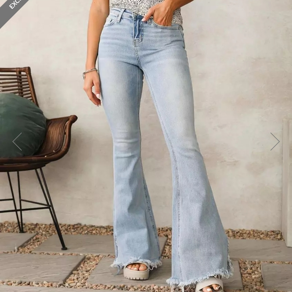Bridge by gly Elliott High Rise Split flare jeans